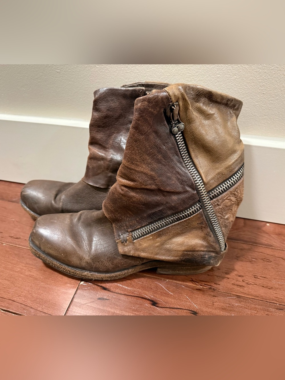 AS98 leather Zip Boots A.S.98